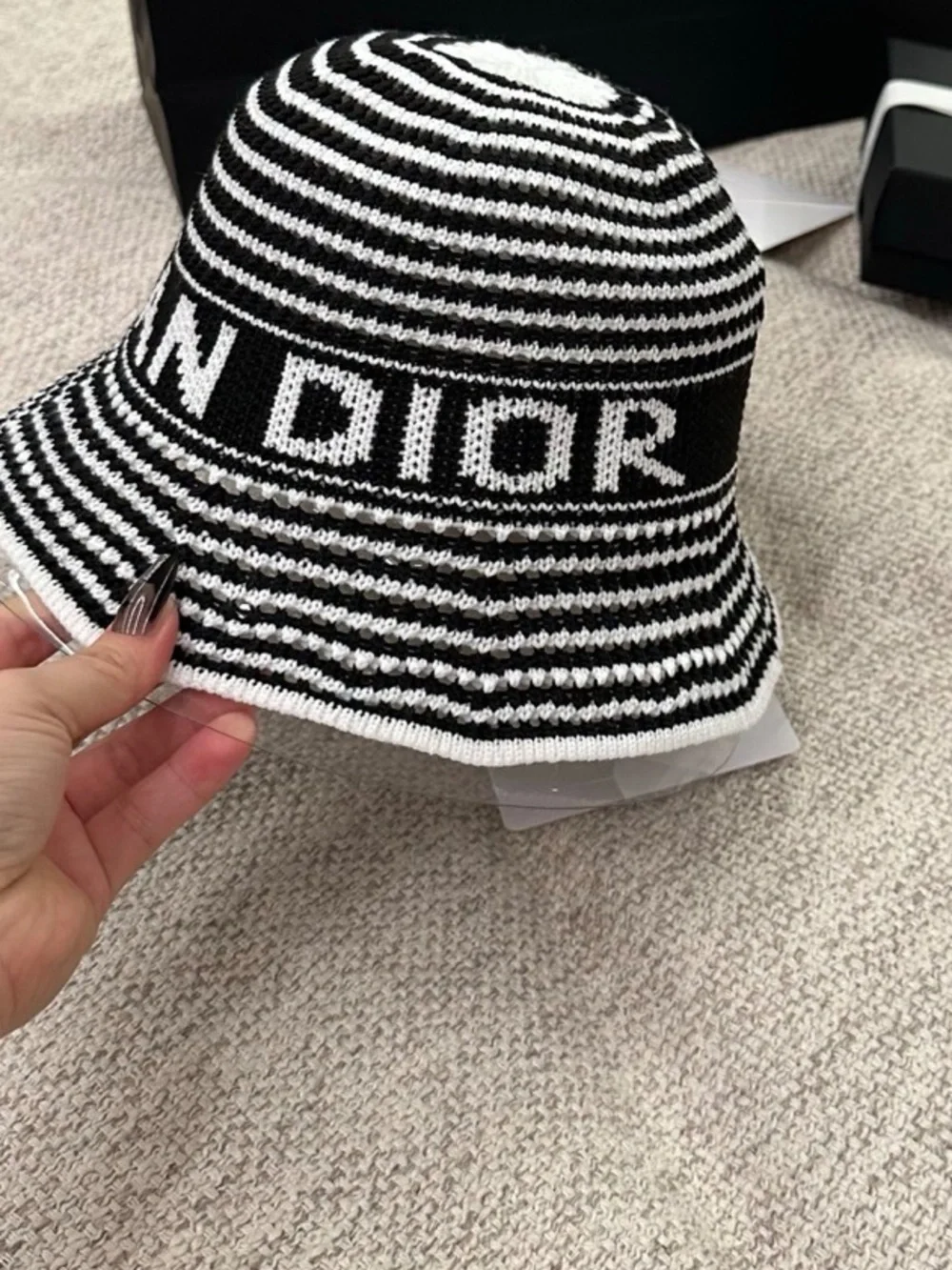 Christian. Dior. Dioriviera D-Tulipe small Brim Cloche Hat